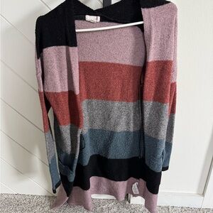 Colorful Striped Women's Sweater